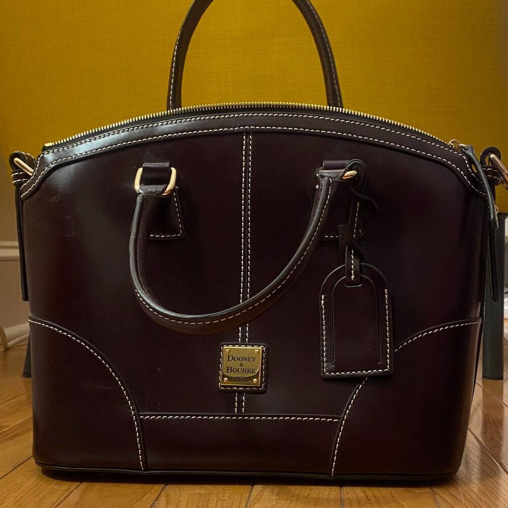 Dooney + Bourke Bordeaux Leather Large Satchel Bag